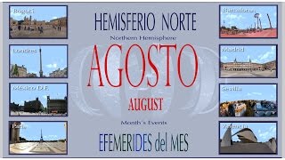 EFEMERIDES ASTRONOMICAS AGOSTO 2016. HEMISFERIO NORTE