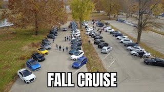 Taking My Audi RS3 on a 60-Car Cruise Through Fall Colors | ILL Dubs Starved Rock Cruise