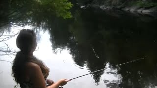 Back woods creek fishing adventure - August 2015