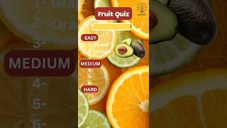 Guess the fruit in 3 Seconds part 2! #shorts #quiz #trivia #fruit #fruitquiz