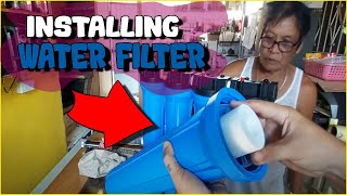 DIY WATER FILTER INSTALLING SA BAHAY