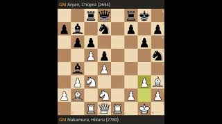 Hikaru Nakamura vs Aryan Chopra - Fide Grand Swiss 2023, Round 3