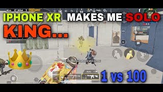 IPHONE XR MAKES ME SOLO KING PUBG MOBILE 60 FPS