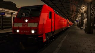 TSW2 RE1 05:17 Aachen HBF - Schnellfahrstreke Koln