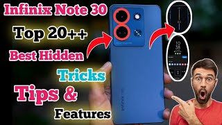 Infinix Note 30 Top 20+ Hidden Features | Infinix Note 30 Tips and Tricks | Infinix Note 20 Features