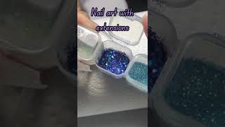 Extension nails art designs #nailart #shortvideo #fypシ