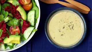 Three Healthy Salad Dressings (VEGAN + EASY)