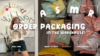 ASMR Order Packaging in Real Time for my Small Business Boutique (no music, calming)