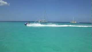 Busy day on the water in Negril