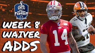 Week 8 Top Waiver Wire Adds | *LIVE* Q&A