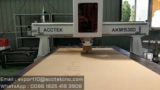 Acctek AKM1325D 4x8ft ATC cnc machine making wooden door