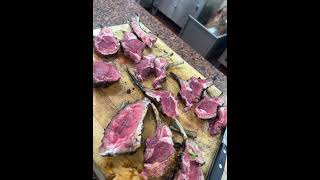 Raw lamb rack - The Culinary Institute of America New York Campus