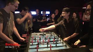 Oliver, 王群元 vs 徐志平, 黃星翰 - Barcade Foosball 2021/12/10