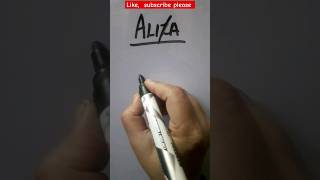 Aliza namelogo #art #logo #ytshorts #shortsviral #shortfeed #viralshort #shorts #name