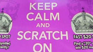 KEEP CALM AND SCRATCH Hoosier Lottery Scratch Off Live