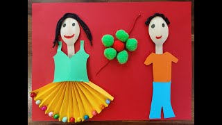 DIY Rakshabandhan Card | Create a personalized handcraft card for your brother/sister