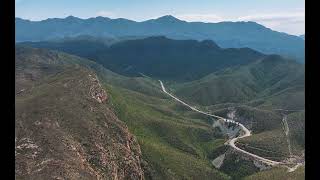 Paardenberg Nature Reserve / Little Karoo aerial South Africa