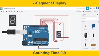 7 Segment Display With Arduino in Tinkercad