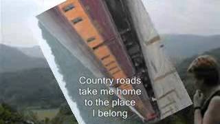 Country Roads with lyrics - John Denver style - karaoke Carl Flemish