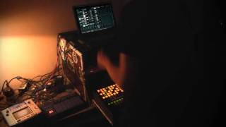 lemur live set ableton FB383 DSI Evolver KaossPad 2 Lexicon MX100 vinyl