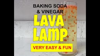 Baking Soda & Vinegar Lava Lamp