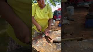 Talent Women Fast Fish Cutting Skills #shorts