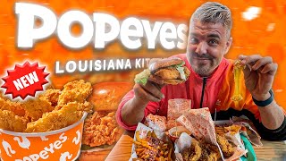 PROBANDO TODAS las NOVEDADES de POPEYES🍗 *LA PEOR COMIDA RÁPIDA de ANDORRA*