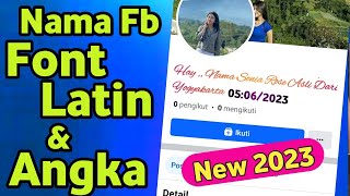 fb nama huruf latin dan angka nomer‼️ tinggal ubah nama 2 menit jadi