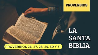 PROVERBIOS 26, 27, 28, 29, 30, 31 (DÍA 172) LA SANTA BIBLIA || Biblia hablada ||