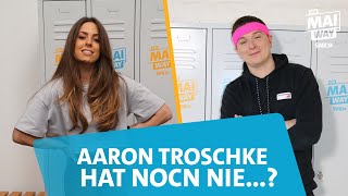 NEVER HAVE I EVER... Aaron Troschke erklärt 'nen Dreier?! 🤪 ON MAI WAY #shorts