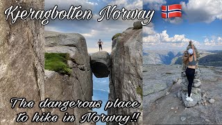 I made it! Kakatakot! 984 meters deep 😱🙈 | Hiking 2020 | Kjeragbolten | Visit Norway 🇳🇴