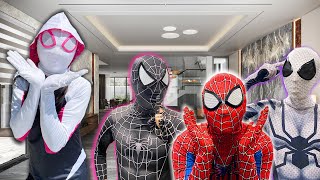 TEAM SPIDER MAN VS BAD GUY TEAM | Where Is SPIDER GIRL ? NERF WAR IN REAL LIFE (Awesome Live Action)