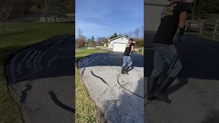 A Much Needed Sealer 😎 #satisfying#subscribe#trending#asphalt#construction#viral#fypシ#shorts#short