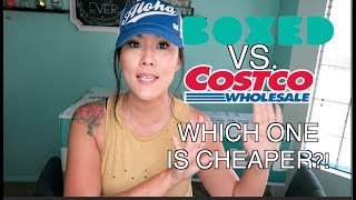 BOXED VS. COSTCO | WHICH ONE IS CHEAPER?! I'M SHOCKED!