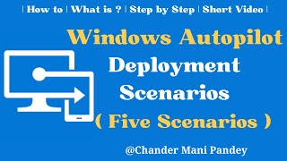 Intune Windows Autopilot Deployment Scenarios | Windows Autopilot Profile Types