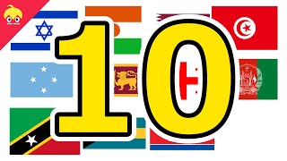 ピタゴラ国旗１０【世界の国旗】