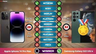 Iphone 14 Pro Max Vs Samsung Galaxy S22 Ultra | Full Comparison