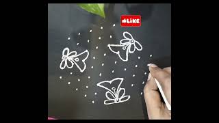 9*5 dots easy beautiful simple daily kolam rangoli designs అందమైన రోజువారీ చిన్న ముగ్గు 🌷☘️🌸