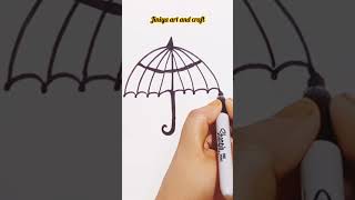 Umbrella Drawing #satisfying #youtubeshorts #umbrella