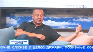 Gost Robert Čoban, 16 09 2021 Novosadska TV Novosadsko jutro 08 42 00