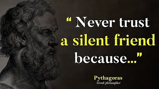 NEVER TRUST A SILENT FRIEND_Pythagoras Quotes|| M MOTIVATION