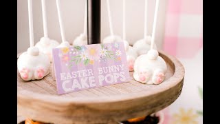 How to Make Easter Bunny Cake Pops for Your Spring Gathering That Kids Love | Hadley Designs