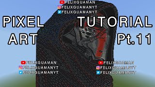 Minecraft Pixel Art Tutorial - Kylo Ren (Star Wars) Part 11