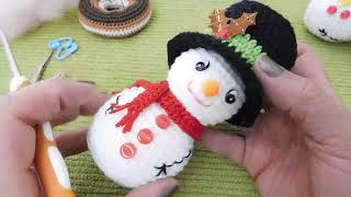 MINI MUÑECO DE NIEVE  AMIGURUMI /PARA PRINCIPIANTES / PRESENTACION Y MATERIALES