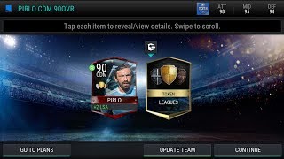 90 Rated CDM League Master Andrea Pirlo Gameplay! - FIFA Mobile