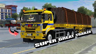 RILLIS SHARE ‼️MODS FUSO SUPER GREAT TRAILER MUAT BESI FREES ||#bussimulatorindonesia #bussid