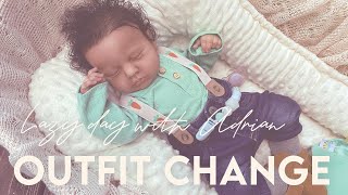 Lazy Day Outfit Change with Reborn Baby Adrian // DOLLIELOVEX3