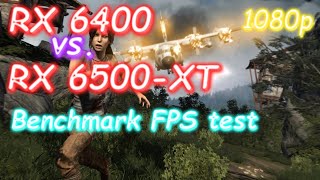 RX 6400  vs  RX 6500-XT - Tomb Raider (2013) - Benchmark test - 1080p