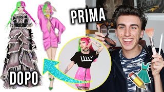 RESTYLING A LILLY MERAVIGLIA! DISEGNO L'OUTFIT AGLI YOUTUBER