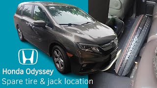 Honda Odyssey Spare tire & jack location